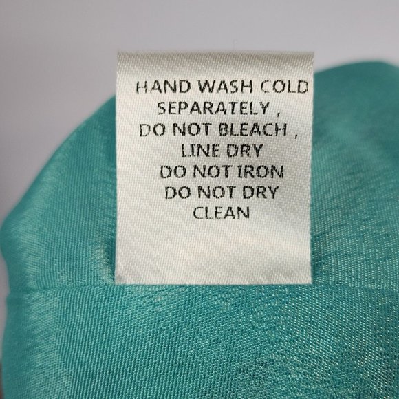 Pink Lily Dress Womens Large Turquoise Floral Lace Casual Backless Knee Length - Picture 13 of 13